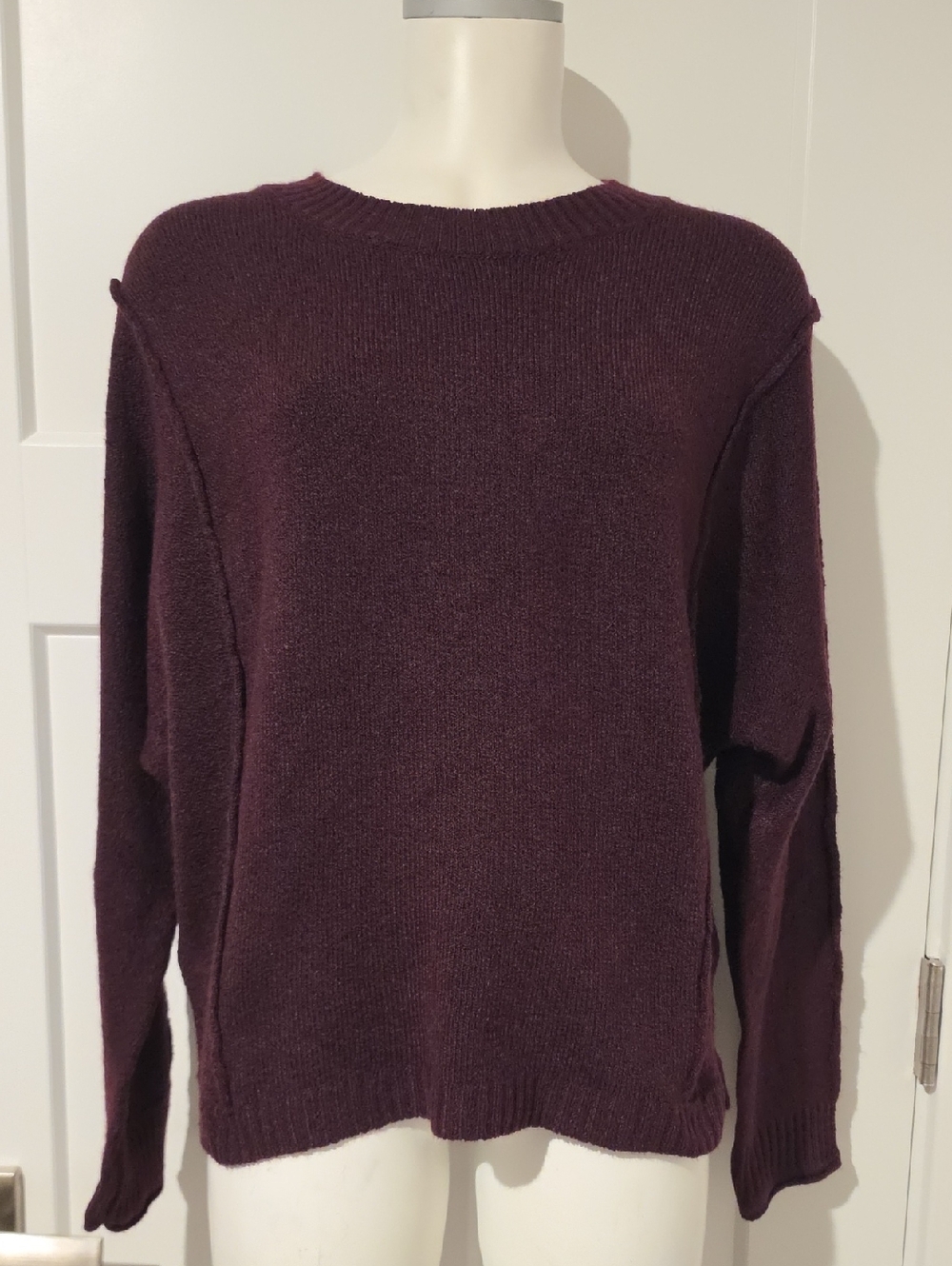 Time and Tru Outside Stitched Crewneck Sweater